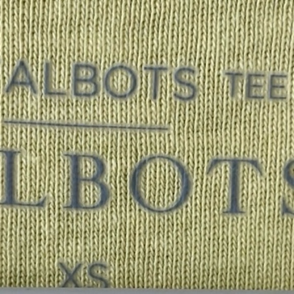 TALBOTS Women’s Tshirt Size XS Yellow Color Short Sleeve Vneck Pima Cotton - Picture 2 of 3